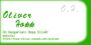 oliver hopp business card